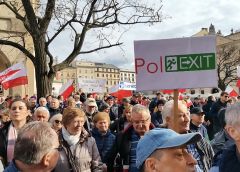 “Protest Wolnych Polaków” Kraków, Rynek Główny, 16.03.2024